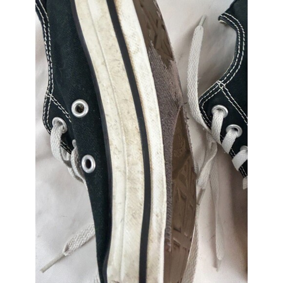 Converse Chuck Taylor All Star Low Top Black Canvas Sneakers Women’s 6.5 - Picture 9 of 10